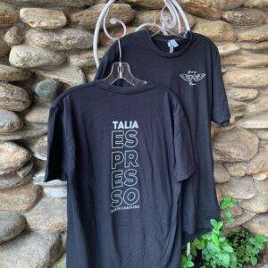 Talia Espresso black/white front back