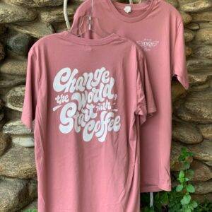 Talia Espresso pink/white front back