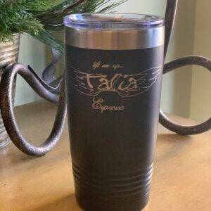 Talia Espresso Lazer Thermos Black